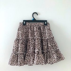 SHEIN Leopard Skirt